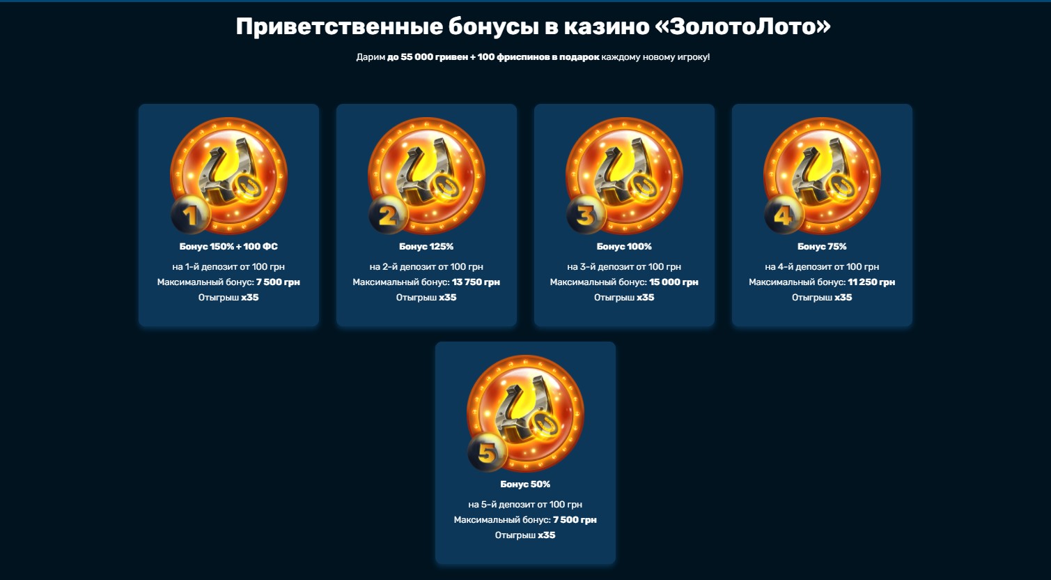 золото лото бонуси